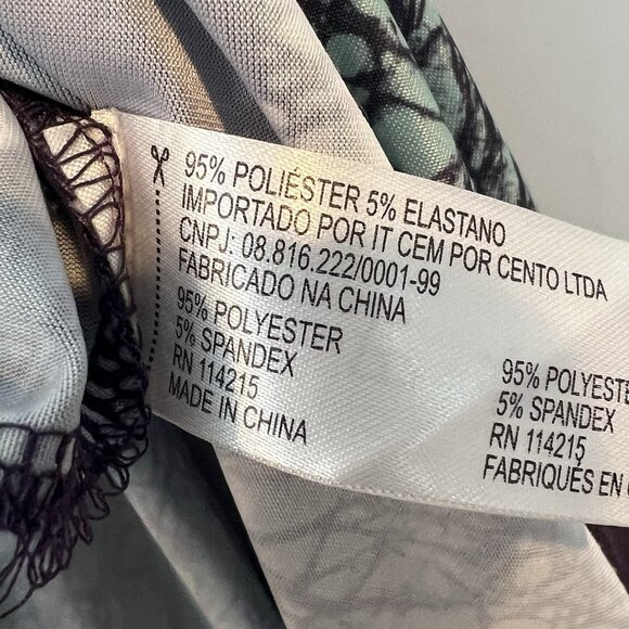 Vix Paula Hermanny Maxi Dress Size Medium Purple Summer Resort Polyester Spandex - Picture 14 of 15